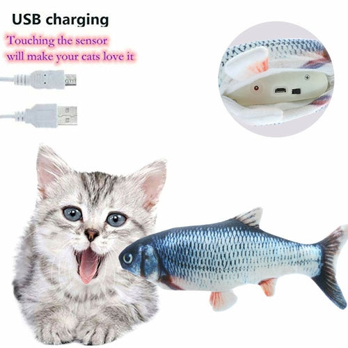 Electric Flipping Fish Toy for Cats